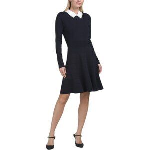 NANETTE LEPORE Collared Sweater Mini Dress